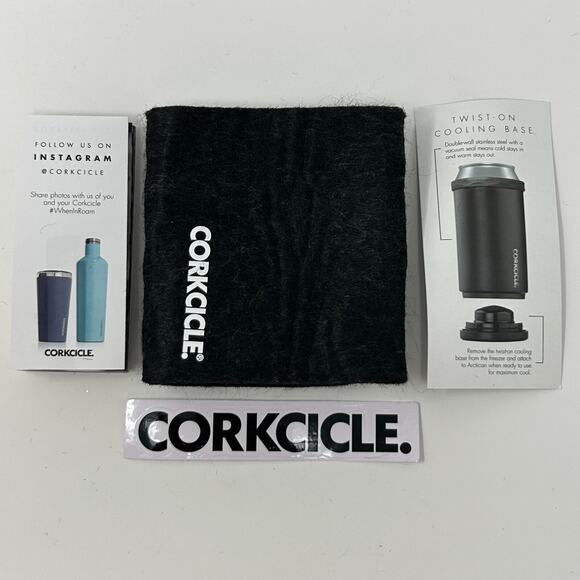 Lot of 2 Caddyshack Corkcicle Arctican Can Bottle Cooler Black Travis Mathew - Picture 11 of 16